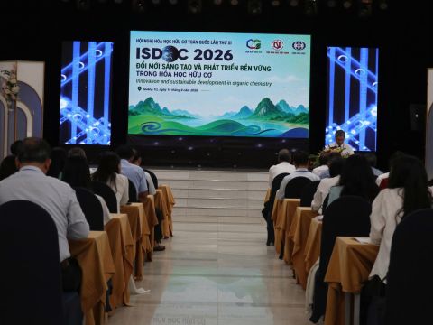 ISDOC 2026: Đổi mới sáng tạo và phát triển bền vững trong hóa học hữu cơ