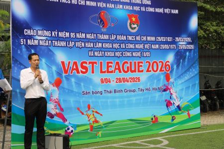 Khai mạc Giải bóng đá Viện Hàn lâm Khoa học và Công nghệ Việt Nam năm 2026