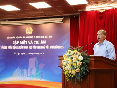 Gặp mặt và tri ân cán bộ Công đoàn Viện Hàn lâm Khoa học và Công nghệ Việt Nam năm 2025