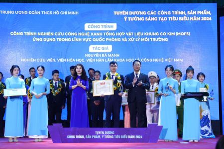 Tuổi trẻ Viện Hàn lâm Khoa học và Công nghệ Việt Nam được vinh danh 02 công trình sáng tạo