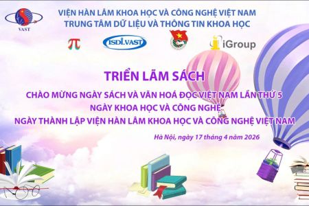 Thông báo Tọa đàm và Triển lãm sách tại Viện Hàn lâm Khoa học và Công nghệ Việt Nam