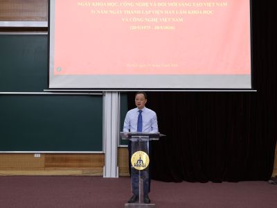 Chủ tịch Viện Hàn lâm Khoa học và Công nghệ Việt Nam phát biểu chào mừng kỷ niệm 136 năm Ngày sinh Chủ tịch Hồ Chí Minh; Ngày Khoa học, Công nghệ và Đổi mới sáng tạo Việt Nam và kỷ niệm 51 năm thành lập Viện Hàn lâm Khoa học và Công nghệ Việt Nam