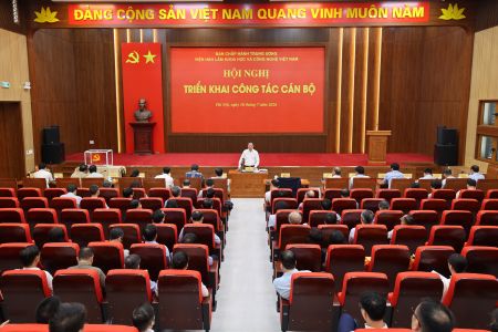 Hội nghị thực hiện quy trình nhân sự đối với chức danh Phó Chủ tịch Viện Hàn lâm Khoa học và Công nghệ Việt Nam